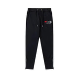 Rainbow Gradient Letter Tiger Head Printing Ins Trendy Sweater Trousers Jogging Suit-Outfit