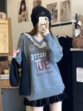 Knit Jersey Print Sweater-Outfit