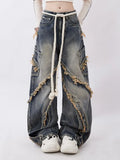 Edge Design Patchwork Baggy Washed