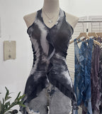 Vintage 2024 New Personality Tie Hottie Wind Hanging Sleeveless Top Ribbon Vest