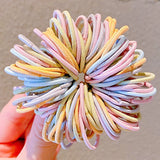Girls Cute Colorful Basic Spiral Elastic Hair Bands Small Pigtail Hair Tie Scrunchie Rubber Band Kid Hair