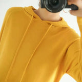 Candy Colors Hooded Sweaters Women's Casual Loose Green Solid Knitted Jumper Oversized Bottoming Pullover Blue Knitwear