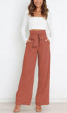 Dress Casual Fashion Wide Leg Bow