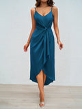 Fongt Women's Summer New Fashion Solid Color Suspension Dresses For Women