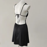 Fongt Pajamas Woman 2025 New French Embroidery Pure Lust High-End Feel With Chest Cushion Ice Ribbon Aja Mons裙 Homewear
