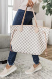 Tote Handbag with Clutch Wallet 703-1-Outfit