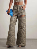 Leopard Embellished Cut Out