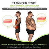 Men Zipper Nepprene Sauna Vest Sauna Suit Men Corset Body Shaper Belly Fat Steampunk Slimming Reducer Latex
