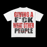 high quality men street letter printed oversized T-shirt new Harajuku men and women cotton y2k gothic top-Outfit