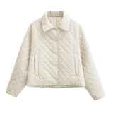 And Winter New Casual Loose Full-Color Short Cotton Clothes-Outfit