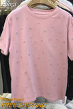 Loose 2023 Spring and Summer Short-sleeved Temperament T-shirt