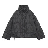 Fongt Women's Clothing 2025 New Winter Street Fashion Cotton Long Sleeves Up Loose Cotton Coat