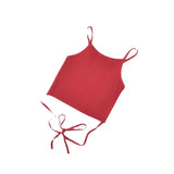 Waist Cross Rope Bare Back Small Sling Vest Short Umbilization Bottom Back Hollow