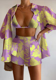 Fongt Fashion Casual Print Three-Piece Women's Clothing