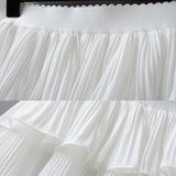 Ruffles Layered Elasticity Waist Mini Skirt-Outfit