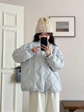 Baseball Collar Down Jacket Female Short Style 2024 Winter New Gourd Grain Warm Small Light White Duck Down Coat Tide-Outfit