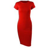 O-Neck Short Sleeve Office Ladies