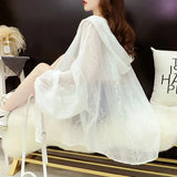 Fongt Ice Silk Sunscreen Coat Women's Lace Net Red 2025 New Thin Air Breathable Street Sunscreen