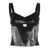 Fongt New Summer Sexy Hot Girl Personality Niche Street Slim Show Slim Suspenders Top-Outfit