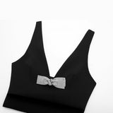 Spring Jewelry Bowtie Trim Vest 2805777-Outfit