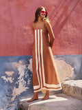 Fongt 2025 Summer Dress Seaside Resort Wind Slinging