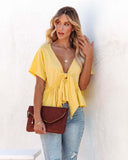 Fongt Summer New Women's Pure Color Splicing Loose Short-Sleeved Strap Lotus Edge Top