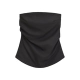 Fongt Winter Women's Wear With Chest Pleated Solid Color Jacket Top Women's Style-Outfit
