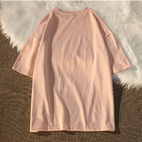 Aesthetic Print Oversized T-shirt-Outfit