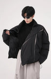Asymmetrical Zipper Puffer