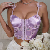 Sexy Pure Desire Wind Small Vest Hot Girl Outside Wear A Chest Slim Front Buckle Type-Outfit