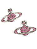Rhinestone Planet Design Earring-Outfit