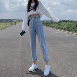 Fongt Jeans, Tall Waist, Loose, Straight Tube Fall 2024 New Dad Radish Pants-Outfit