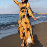 Fongt 2025 New Middle East MUSILIN Women's Digital Printing With Fashion