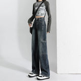 Fongt New 2024 Fall Show Thin High Street Mop Pants-Outfit