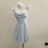 Fongt Sexy Pajamas Pure Lust Women 2025 New Summer High-End Sling Collar Large-Size Sling Chest Pad Ice Silk Berth Skirt
