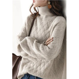turtleneck cashmere sweater new style languid breeze