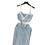 Fongt Beach Bump Summer Striped Slings New Slim-Skinny Sleeveless