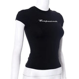 Compassionate Short-Sleeve Black Tee-Outfit