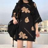 Tshirts Female 2021 Spring Summer Harajuku Tops L-4XL Plus Size Crew Collar Short Sleeve Tee Graphic T-shirt Cute Hug