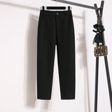 Women Autumn Long Sleeve Blouse And Black Long Pants Sets Office Ladies Elegant Bow Collar Two Pieces Set For Women