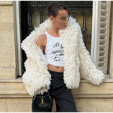 Faux Fur Fringe Coat-Outfit