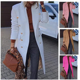 Fongt And Winter 2025 New Multi-Color Multi-Code Jacket Collar Long Coat Woman