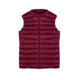2024 Women's Light Down Vest Women's Vest Korean Version Sleeveless Round Collar Down Jacket Women's Plus Size Women's Jacket-Outfit