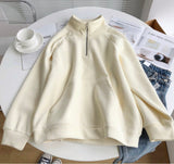 Sweatshirts Clothing Pullovers Zipper Fashion Stand-up