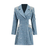 Small Scented Dress Women 2025 Spring New Elegant Fashion Collar Collar Lumbar Short High-Waisted A
