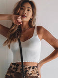 Fongt Top Women's Summer New Pits Thin Inside White Sling Vest Women Wear