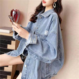 Fongt Jacket Female Autumn 2024 New Loose Korean Version Retro Style Regular Student Jacket Ins Tide-Outfit