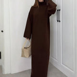 Fongt 2025 New Women's Knitted Turtleneck Sweater Temperament Fashion Dress Women