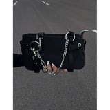 Chain Link Edge Shoulder Bag-Outfit