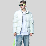 Winter New Korean Version Pure Color Thick Cotton-Padded Jacket Trend Loose Version Removable Sleeve Vest Cotton-Padded Jacket Two Wear Men-Outfit